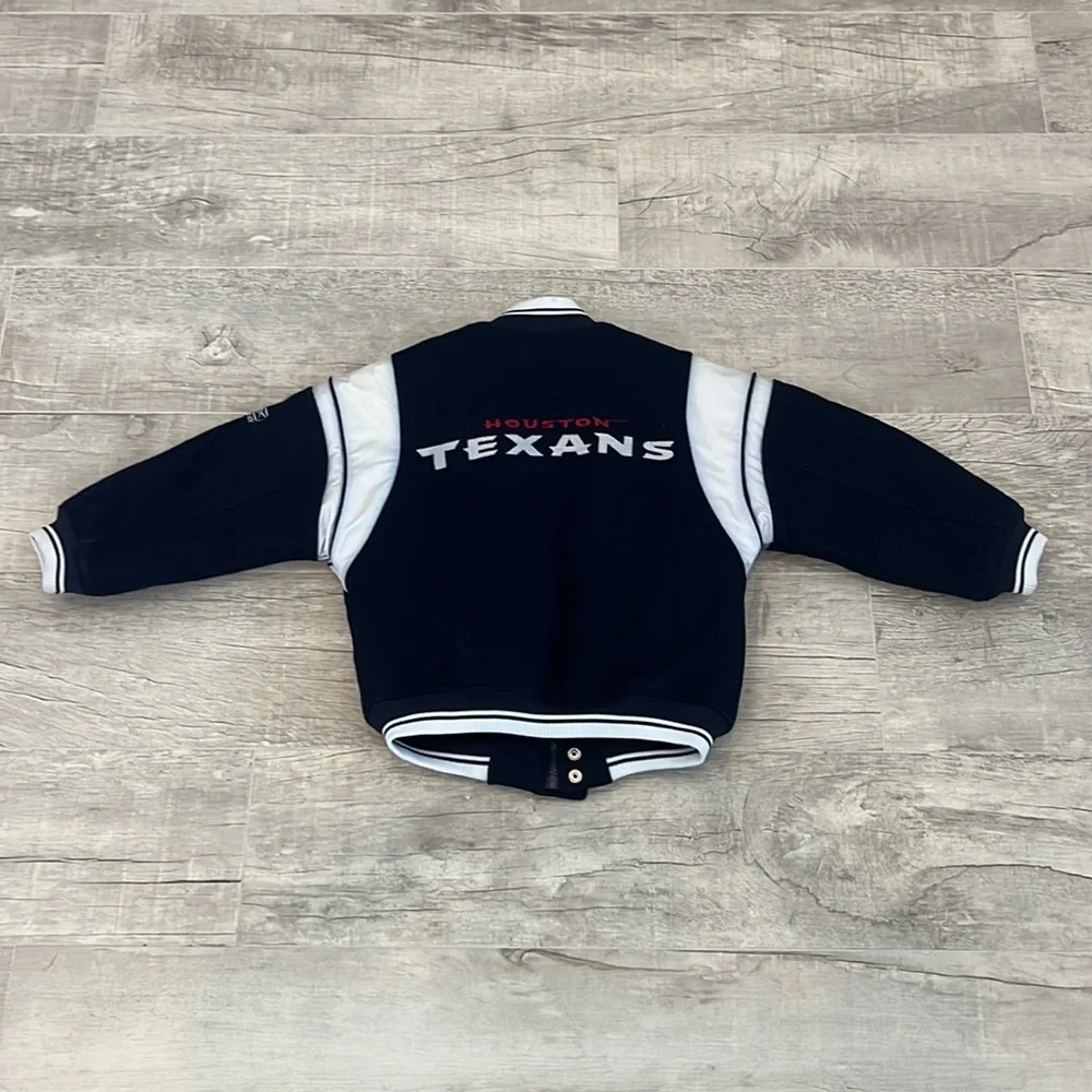 Houston Texans Reebok Jacket Size S (8) / CH (8) Color: Blue RN 67891 - Picture 11 of 15